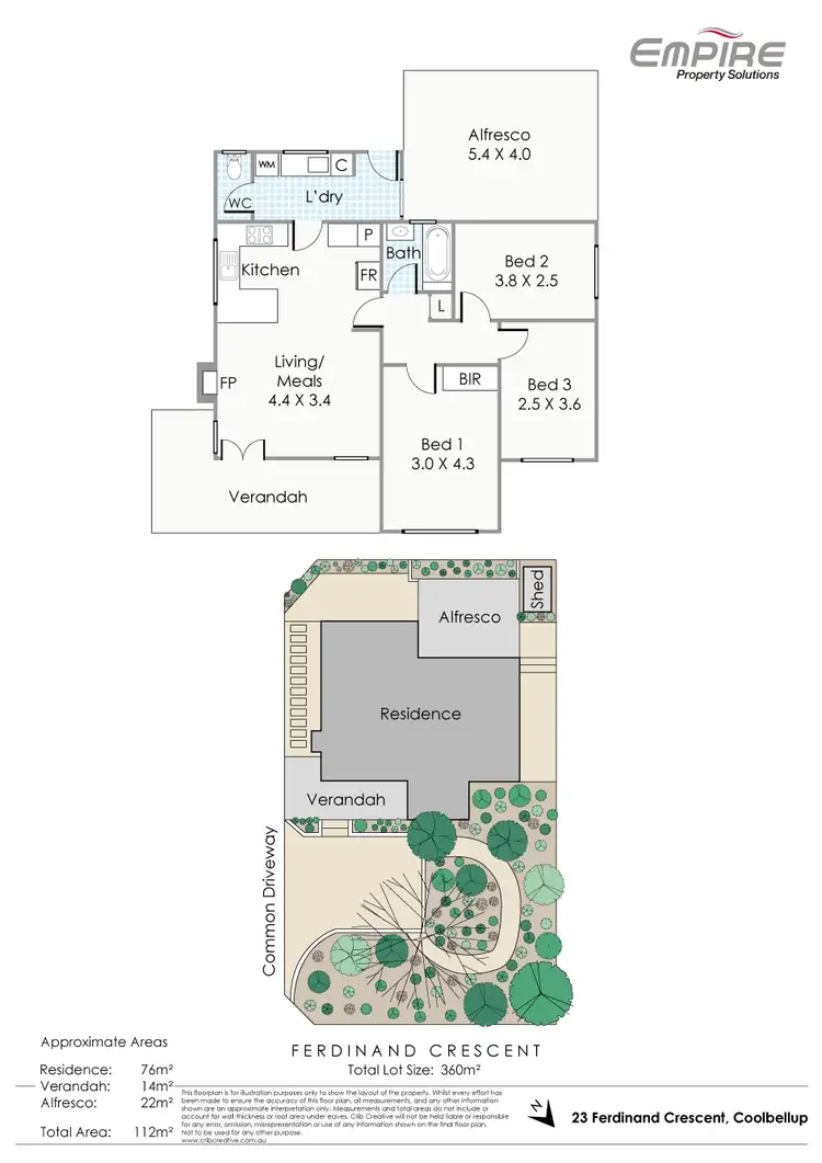 Floorplan of Homely house listing, 23 Ferdinand Crescent, Coolbellup WA 6163