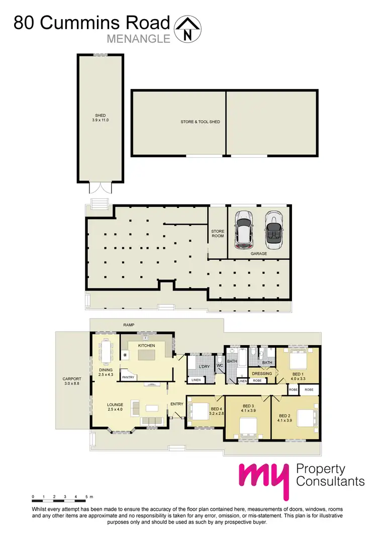 Floorplan of Homely rural property listing, 80 Cummins Road, Menangle NSW 2568