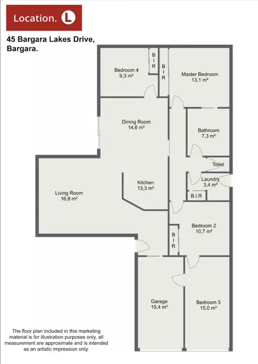 Floorplan of Homely rural property listing, 45 Bargara Lakes Drive, Bargara QLD 4670