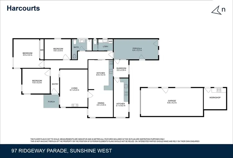 Floorplan of Homely house listing, 97 Ridgeway Parade, Sunshine West VIC 3020