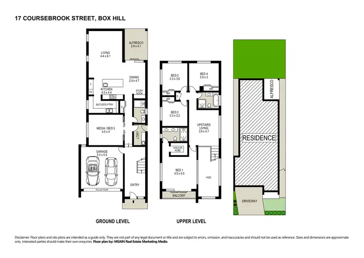 Floorplan of Homely house listing, 17 Coursebrook Sreet, Box Hill NSW 2765