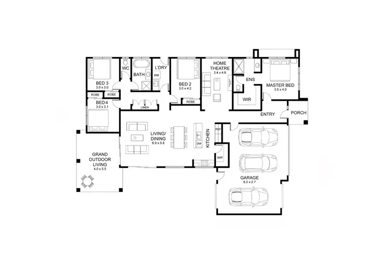 Floorplan of Homely house listing, 62 Talleyrand Circuit, Greta NSW 2334