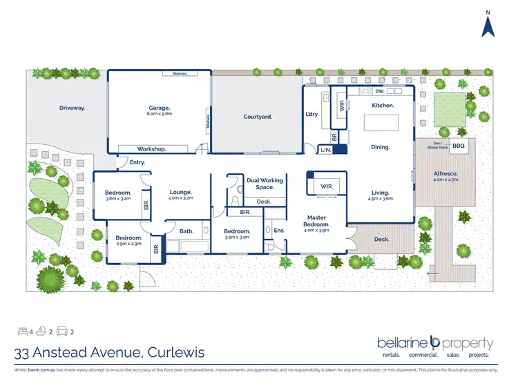 Floorplan of Homely house listing, 33 Anstead Avenue, Curlewis VIC 3222