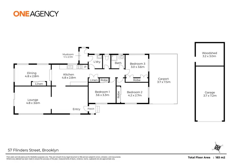 Floorplan of Homely house listing, 57 Flinders Street, Brooklyn TAS 7320