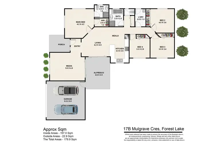 Floorplan of Homely house listing, 17B Mulgrave Crescent, Forest Lake QLD 4078