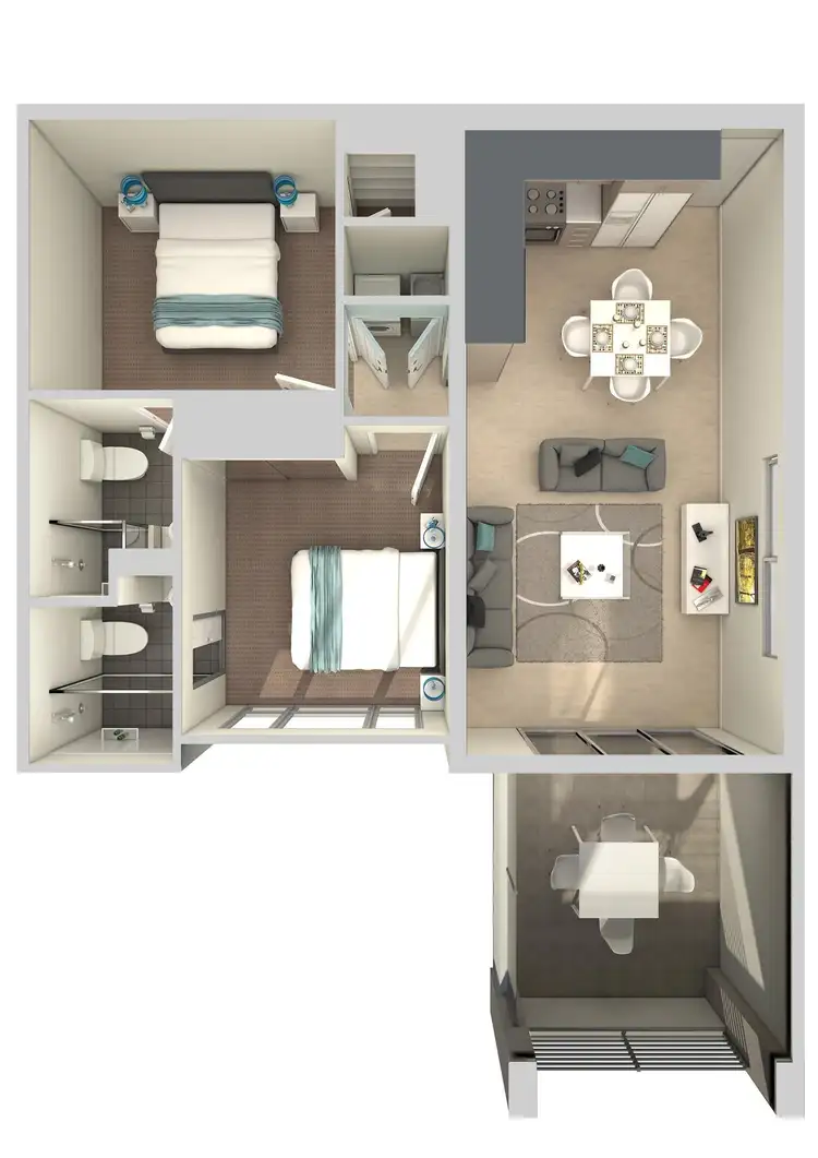 Floorplan of Homely unit listing, 1/165 Williamson Avenue, Cloverdale WA 6105