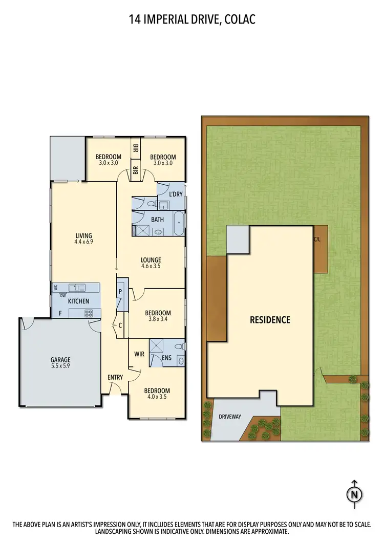 Floorplan of Homely house listing, 14 Imperial Drive, Colac VIC 3250
