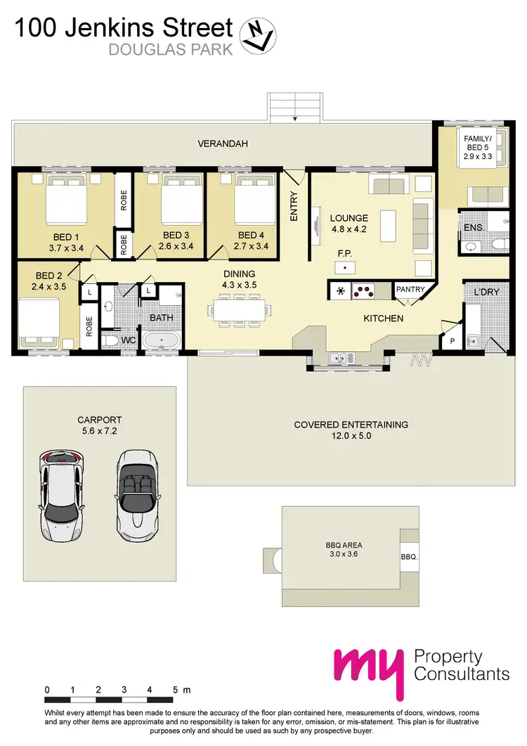 Floorplan of Homely rural property listing, 100 Jenkins Street, Douglas Park NSW 2569