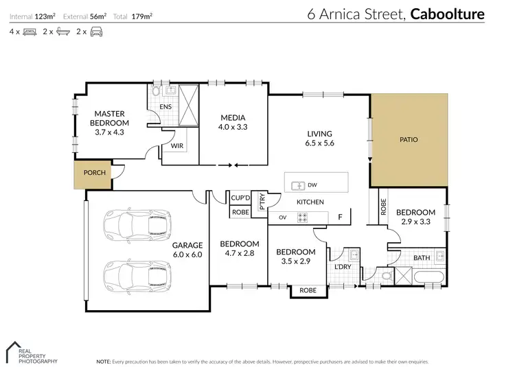 Floorplan of Homely house listing, 6 Arnica Street, Caboolture QLD 4510