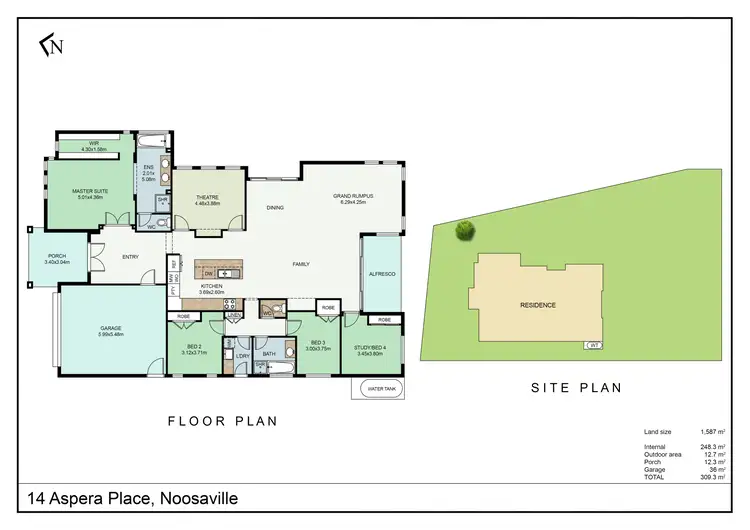 Floorplan of Homely house listing, 14 Aspera Place, Noosaville QLD 4566