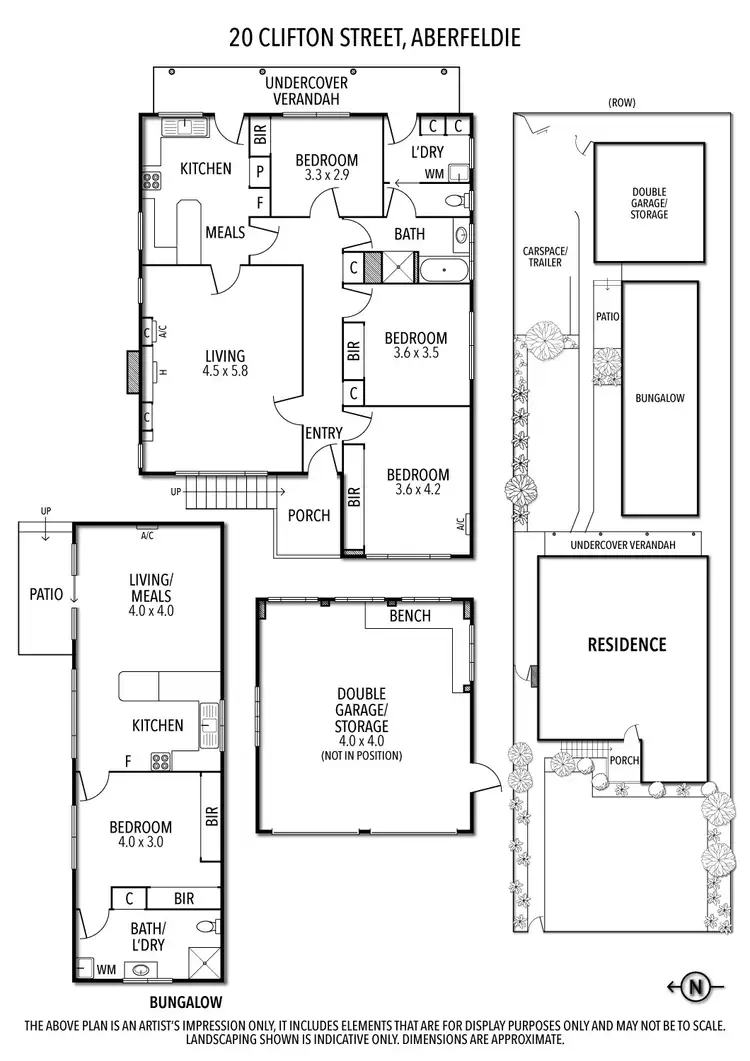 Floorplan of Homely house listing, 20 Clifton Street, Aberfeldie VIC 3040