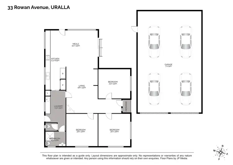 Floorplan of Homely house listing, 33 Rowan Avenue, Uralla NSW 2358