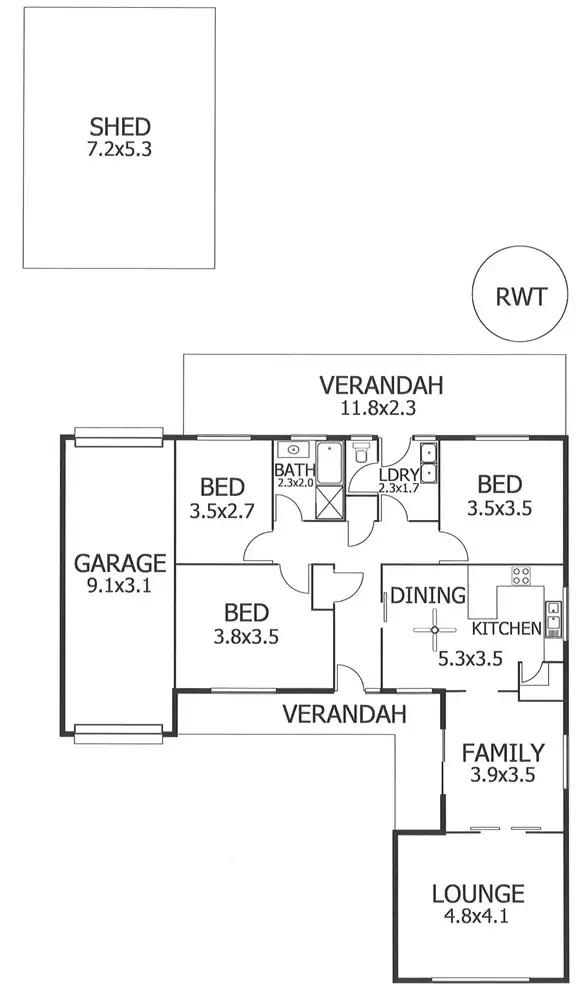 Floorplan of Homely house listing, 153A Swanport Road, Murray Bridge SA 5253