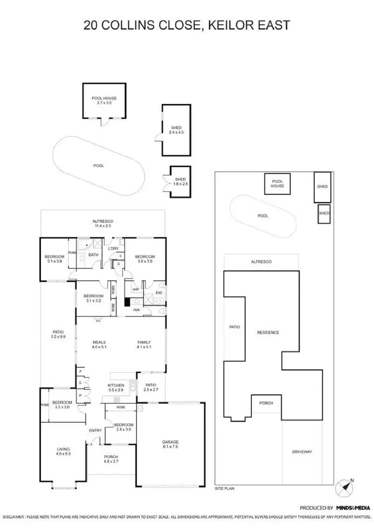 Floorplan of Homely house listing, 20 Collins Close, Keilor East VIC 3033