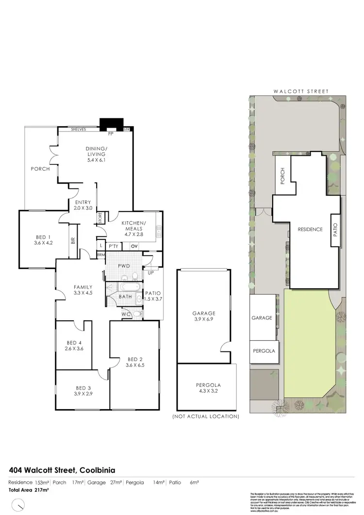 Floorplan of Homely house listing, 404 Walcott Street, Coolbinia WA 6050