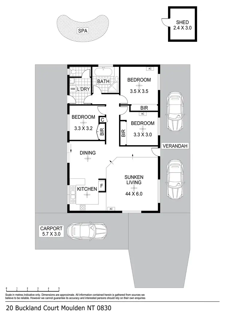 Floorplan of Homely house listing, 20 Buckland Court, Moulden NT 830