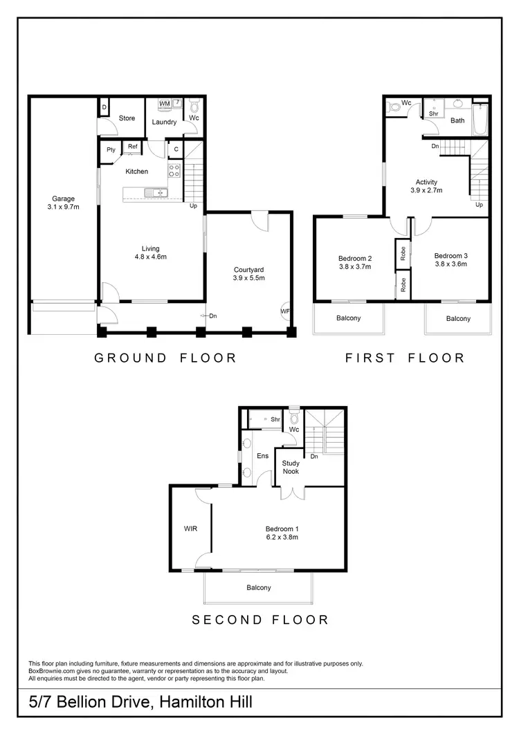 Floorplan of Homely house listing, 5/7 Bellion Drive, Hamilton Hill WA 6163