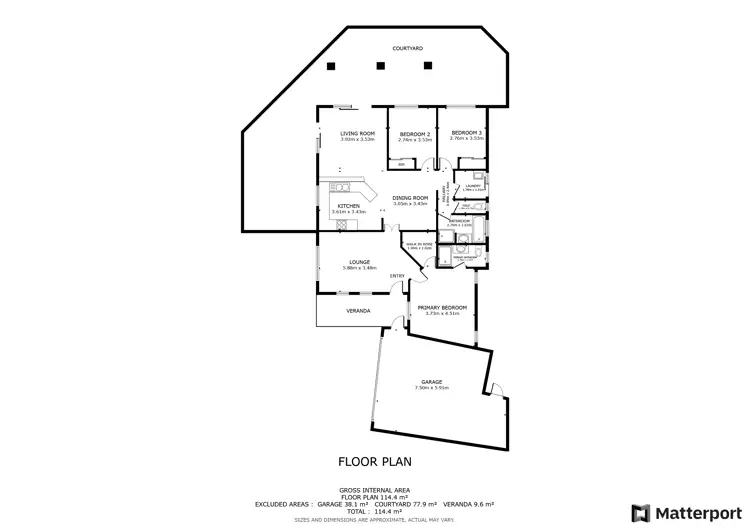 Floorplan of Homely house listing, 1/207 Scott Street, Cloverdale WA 6105