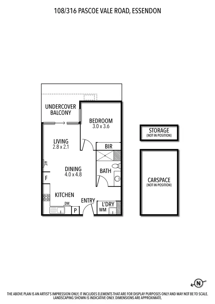 Floorplan of Homely apartment listing, 108/316 Pascoe Vale Road, Essendon VIC 3040