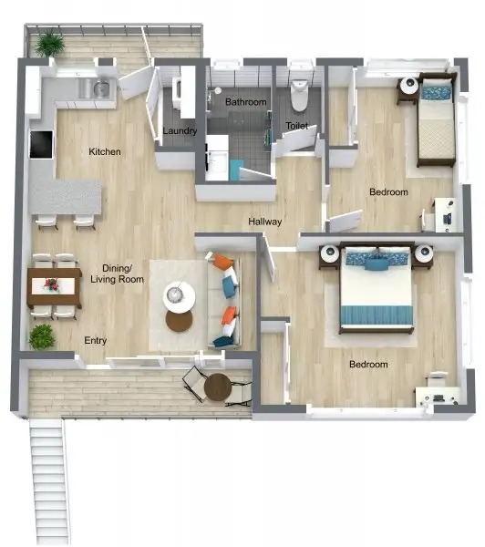 Floorplan of Homely apartment listing, 5/49 Sims Esplanade, Yorkeys Knob QLD 4878