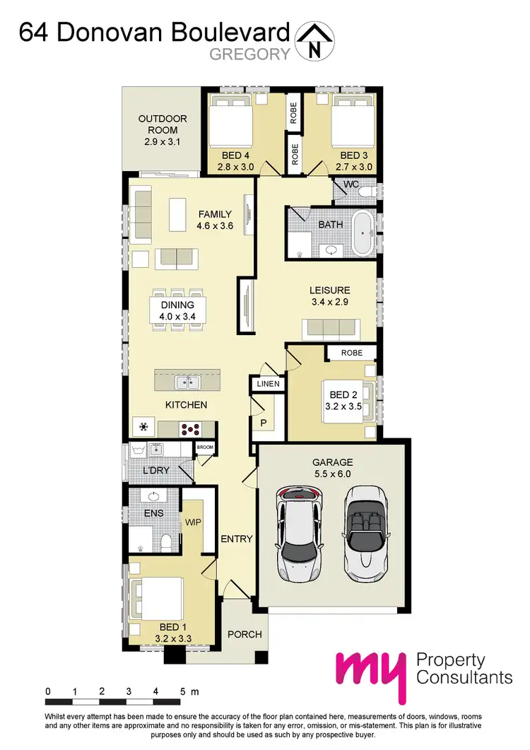 Floorplan of Homely house listing, 64 Donovan Boulevard, Gregory Hills NSW 2557