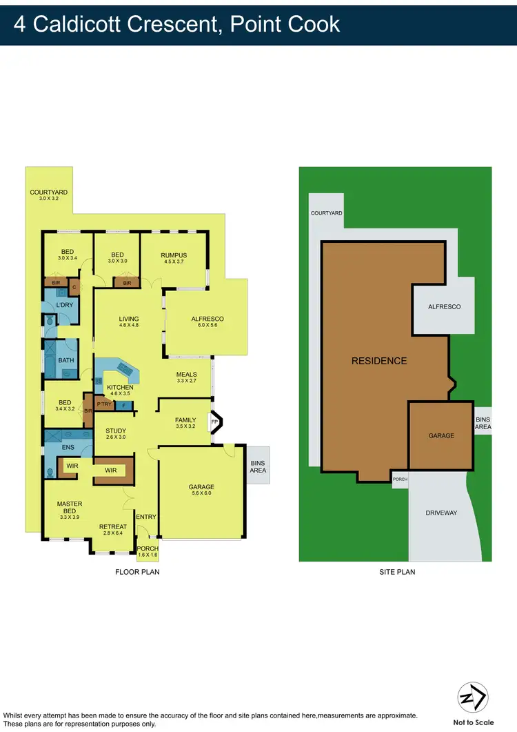 Floorplan of Homely house listing, 4 Caldicott Crescent, Point Cook VIC 3030