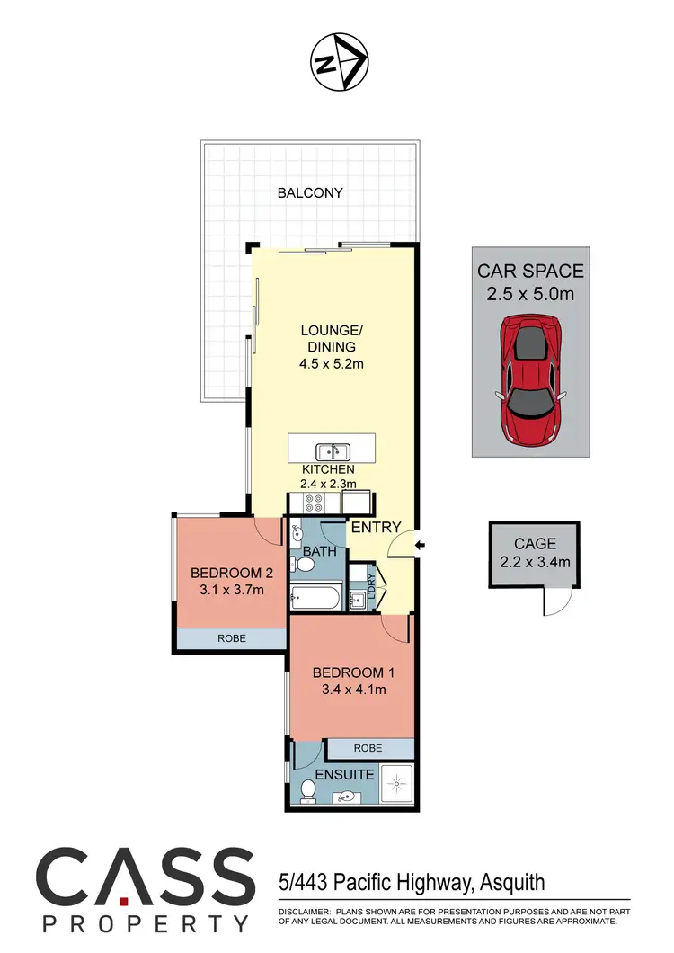 Floorplan of Homely apartment listing, 5/443 Pacific Highway, Asquith NSW 2077