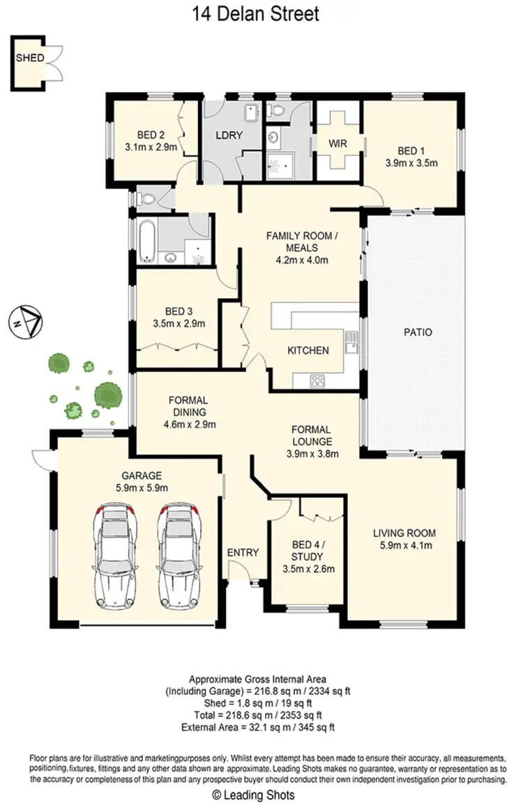 Floorplan of Homely house listing, 14 Delan Street, Chermside West QLD 4032