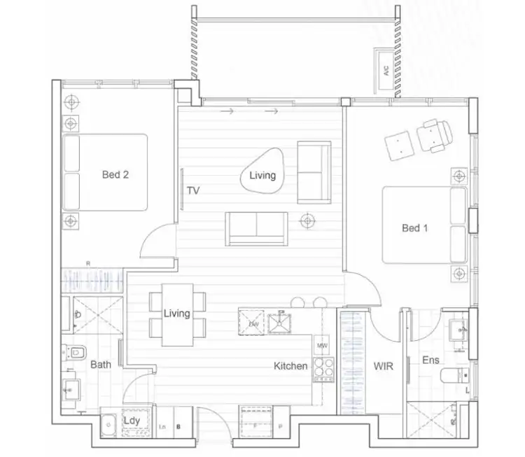 Floorplan of Homely apartment listing, Address available on request