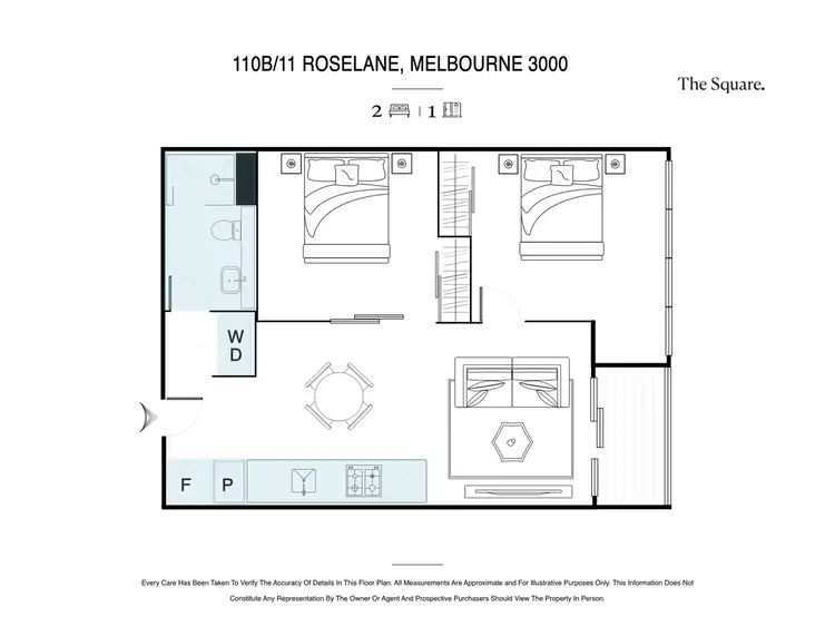 Floorplan of Homely apartment listing, 110B/11 Rose Lane, Melbourne VIC 3000