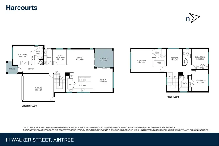 Floorplan of Homely house listing, 11 Walker Street, Aintree VIC 3336