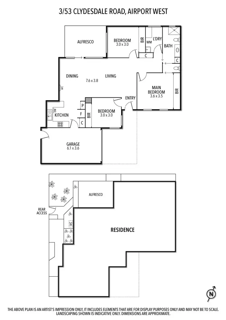 Floorplan of Homely unit listing, 3/53 Clydesdale Road, Airport West VIC 3042
