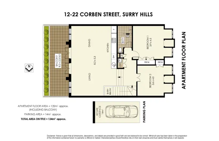 Floorplan of Homely apartment listing, 11/12-22 Corben Street, Surry Hills NSW 2010