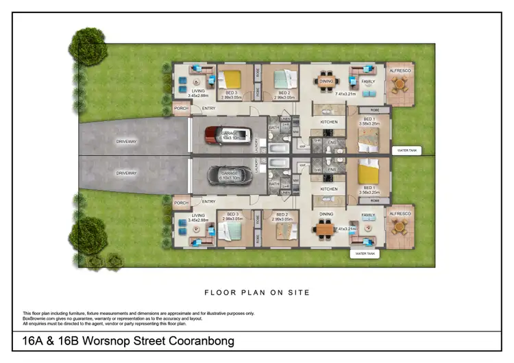 Floorplan of Homely semi-detached listing, 16A Worsnop Street, Cooranbong NSW 2265