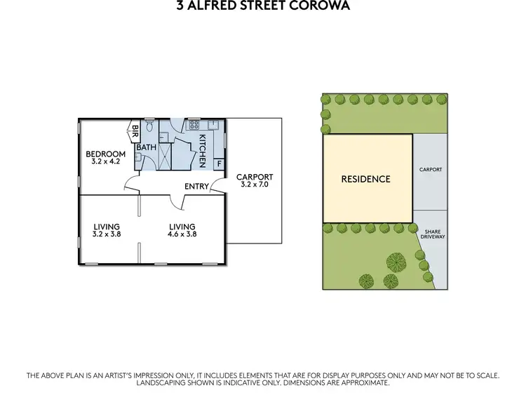 Floorplan of Homely unit listing, 3 Alfred Street, Corowa NSW 2646
