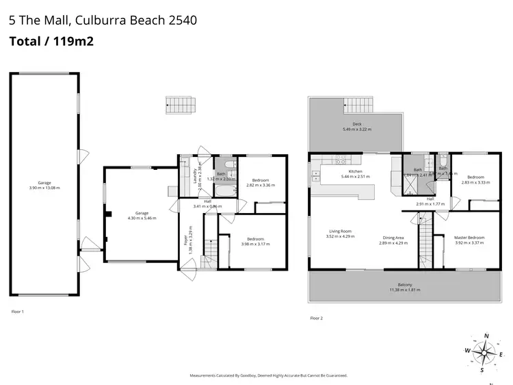 Floorplan of Homely house listing, 5 The Mall, Culburra Beach NSW 2540