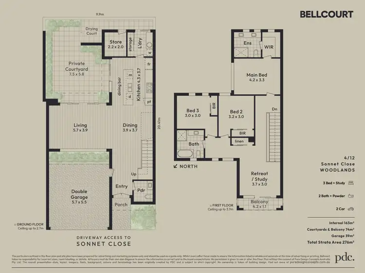 Floorplan of Homely townhouse listing, 4/12 Sonnet Close, Woodlands WA 6018