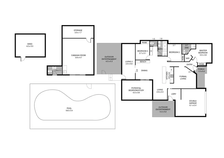 Floorplan of Homely house listing, 64 Cammaray Drive, St Georges Basin NSW 2540