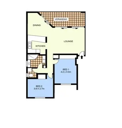 Floorplan of Homely unit listing, 13/17 Geranium Street, The Gardens NT 820