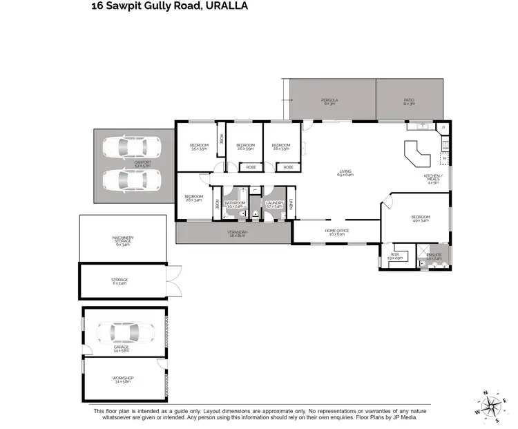 Floorplan of Homely rural property listing, 16 Sawpit Gully Road, Uralla NSW 2358