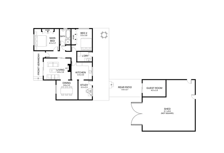 Floorplan of Homely house listing, 236 Paterson Road, Bolwarra Heights NSW 2320