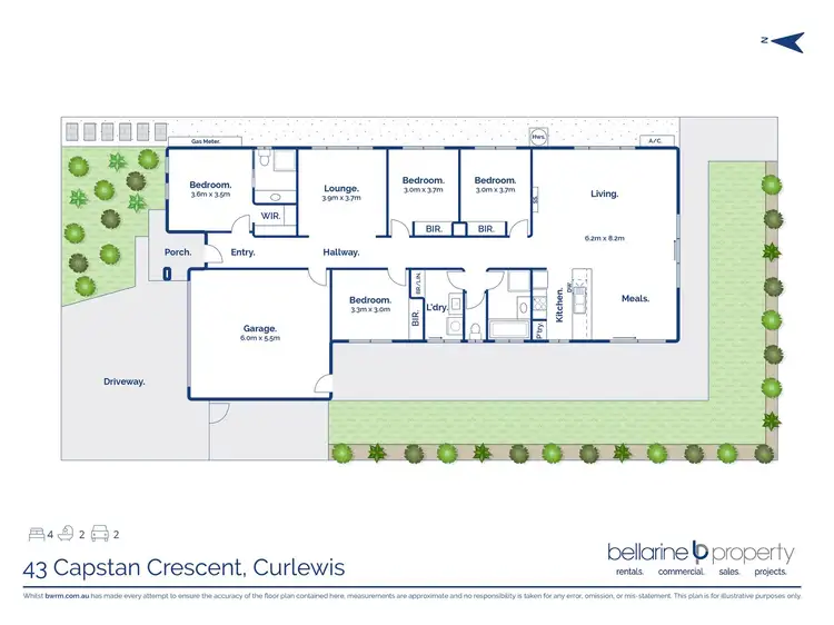 Floorplan of Homely house listing, 43 Capstan Crescent, Curlewis VIC 3222