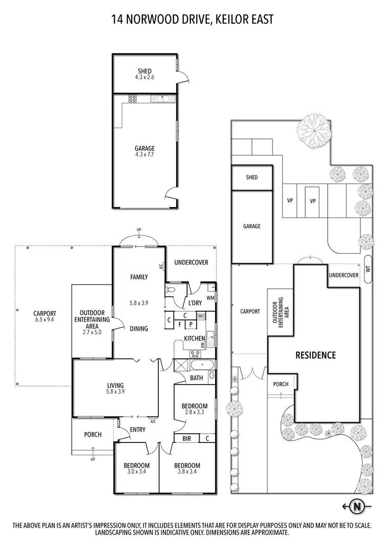 Floorplan of Homely house listing, 14 Norwood Drive, Keilor East VIC 3033