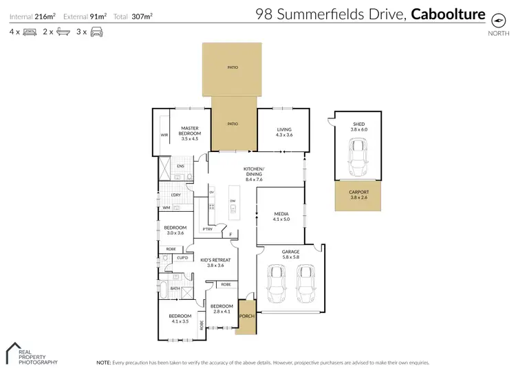 Floorplan of Homely house listing, 98 Summerfields Drive, Caboolture QLD 4510