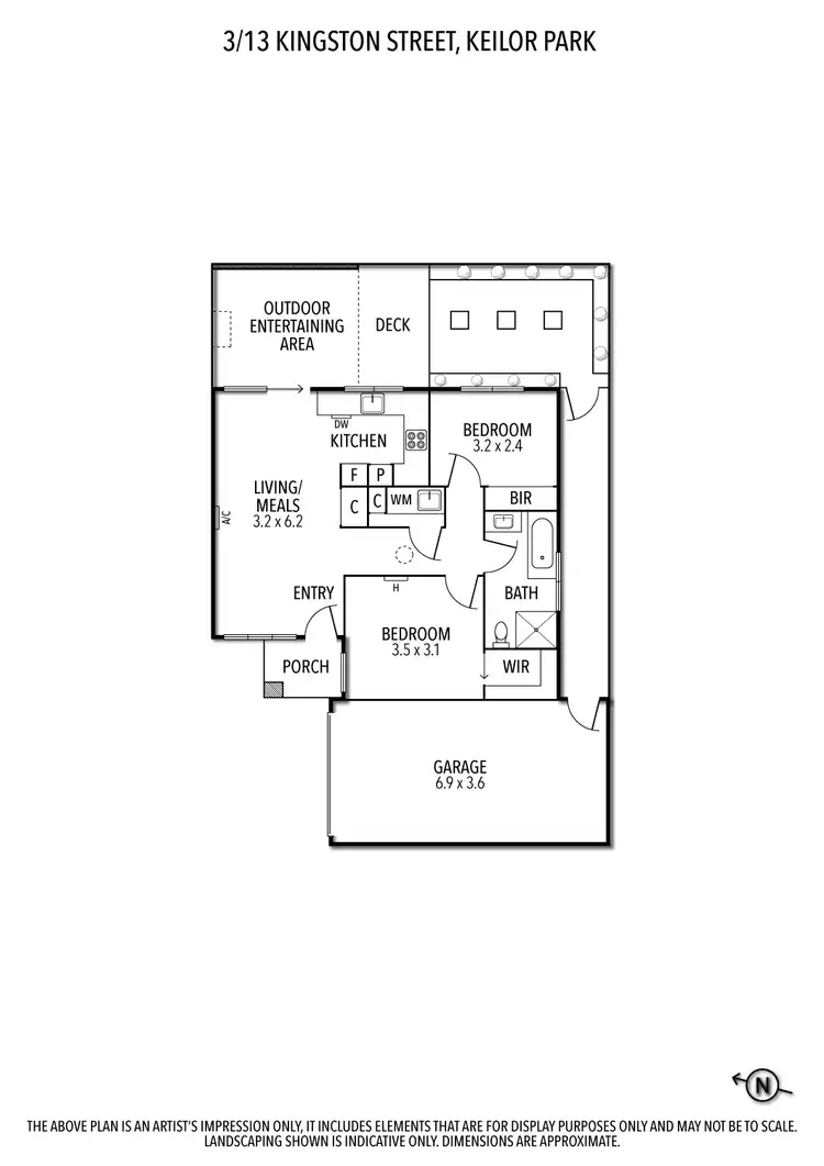 Floorplan of Homely unit listing, 3/13 Kingston Street, Keilor Park VIC 3042