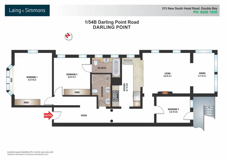 Floorplan of Homely apartment listing, 1/54b Darling Point Road, Darling Point NSW 2027