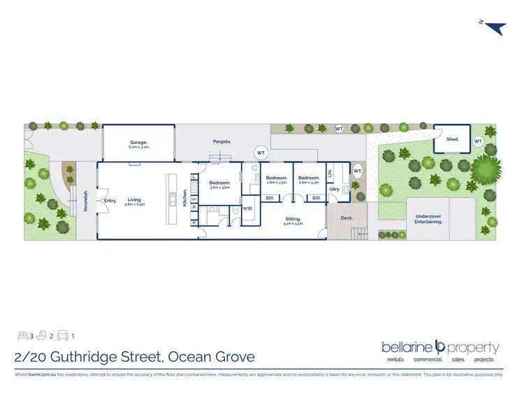 Floorplan of Homely house listing, 2/20 Guthridge Street, Ocean Grove VIC 3226
