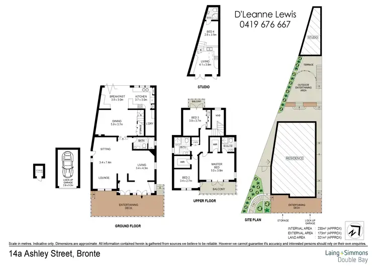 Floorplan of Homely house listing, 14A Ashley Street, Bronte NSW 2024