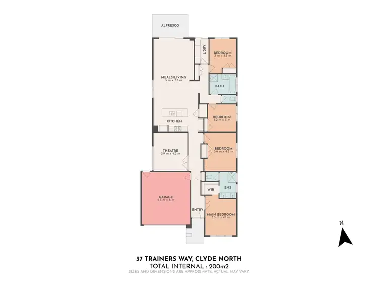 Floorplan of Homely house listing, 37 Trainers Way, Clyde North VIC 3978