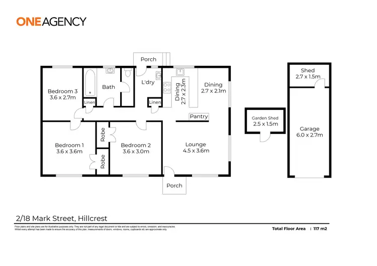 Floorplan of Homely house listing, 2/18 Mark Street, Hillcrest TAS 7320